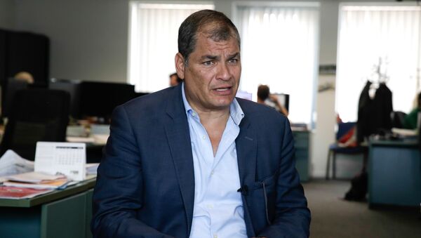 Rafael Correa, expresdente de Ecuador - Sputnik Mundo