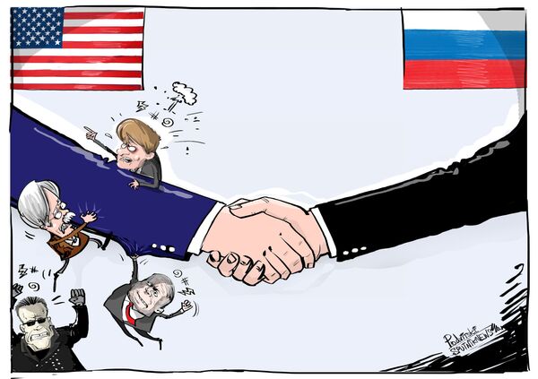 Recaída de la humillación en EEUU tras el encuentro de Putin y Trump Recaída de la humillación en EEUU tras el encuentro de Putin y Trump - Sputnik Mundo