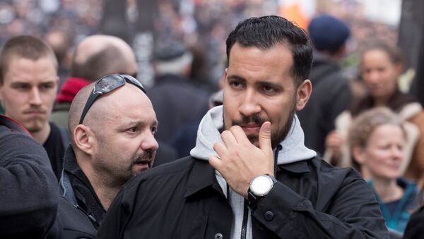 Alexandre Benalla, guardaespaldas del presidente francés Emmanuel Macron - Sputnik Mundo