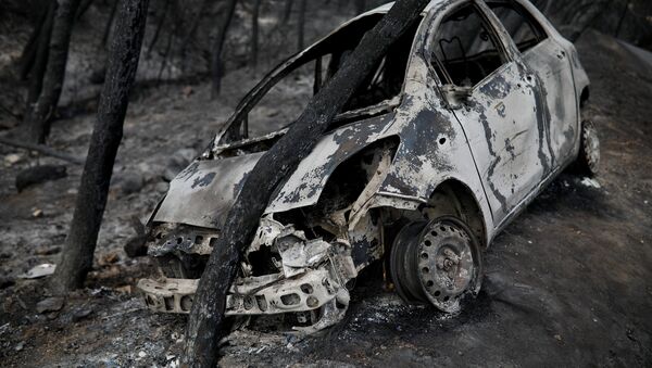 Consecuencias de los incendios en Grecia - Sputnik Mundo