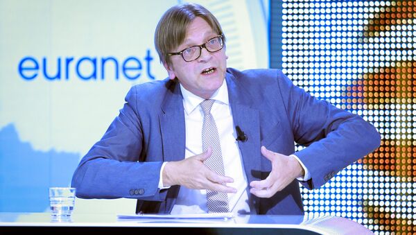 Guy Verhofstadt, líder del Partido de la Alianza de los Liberales y Demócratas por Europa - Sputnik Mundo