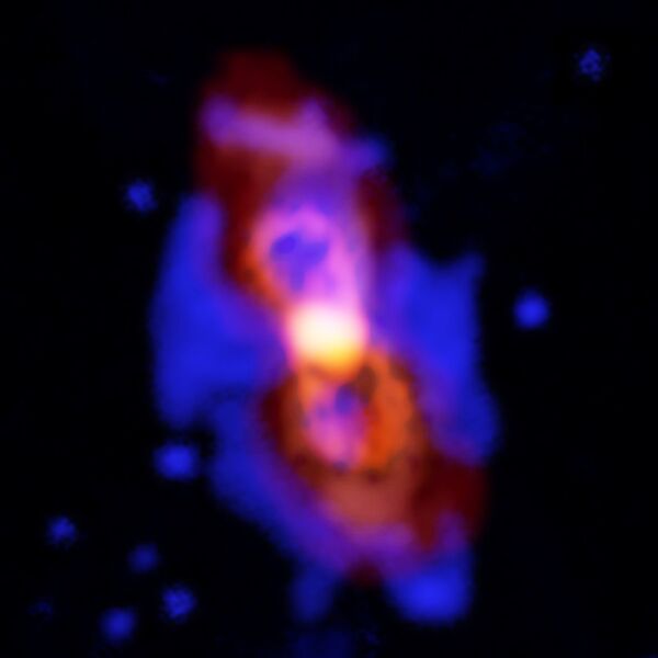 Moléculas radiactivas en los restos de una colisión estelar CK Vulpeculae Moléculas radiactivas en los restos de una colisión estelar CK Vulpeculae - Sputnik Mundo
