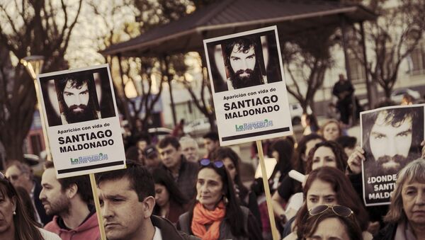 Manifestación por Santiago Maldonado - Sputnik Mundo