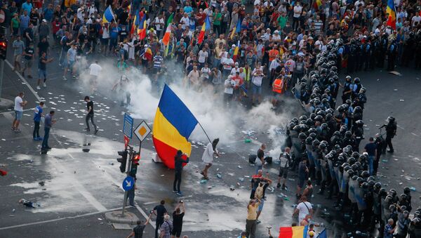 Las protestas en Rumania - Sputnik Mundo
