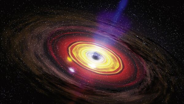 Un agujero negro (ilustración) - Sputnik Mundo