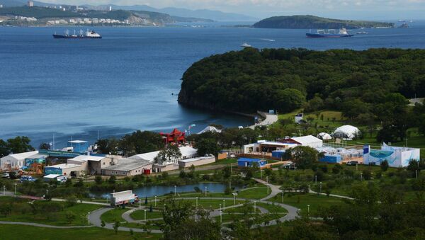 Preparación para el Foro Económico Oriental en Vladivostok, en el Lejano Oriente, Rusia - Sputnik Mundo
