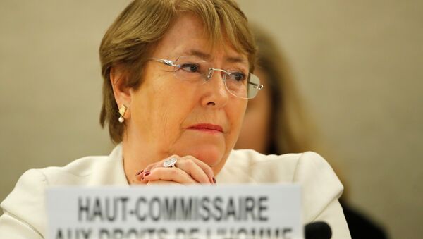 Michelle Bachelet, alta comisionada de DDHH de la ONU - Sputnik Mundo