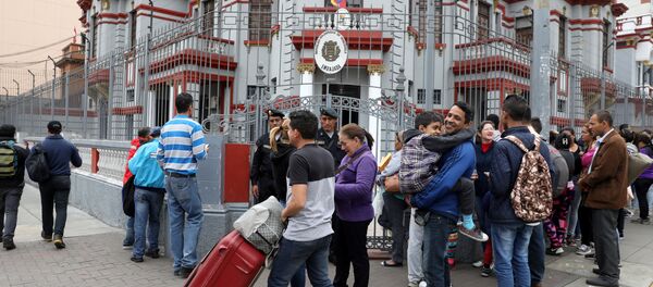 Los migrantes venezolanos en Perú Los migrantes venezolanos en Perú - Sputnik Mundo