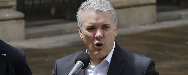 El presidente de Colombia, Iván Duque El presidente de Colombia, Iván Duque - Sputnik Mundo