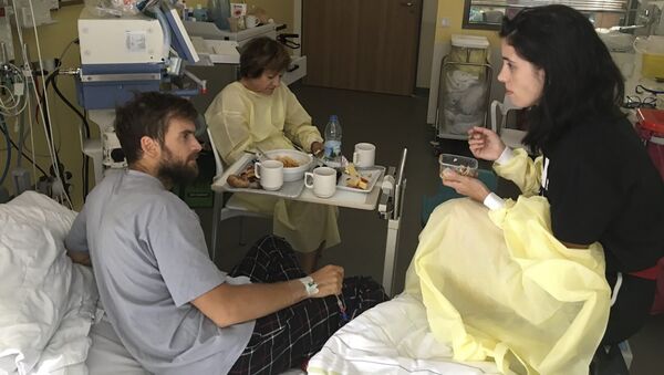 Piotr Verzílov, el activista ruso de arte político, en un hospital en Alemania - Sputnik Mundo