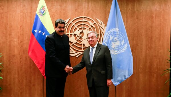 El presidente de Venezuela, Nicolás Maduro y el Secretario General de la ONU, Antonio Guterres - Sputnik Mundo