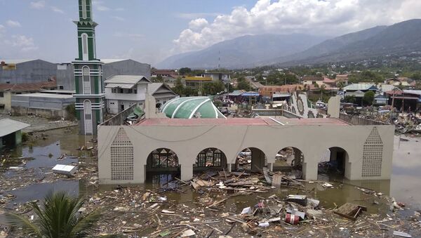 Las consecuncias del terremoto en Indonesia - Sputnik Mundo