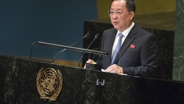 El ministro de Exteriores norcoreano, Ri Yong Ho - Sputnik Mundo