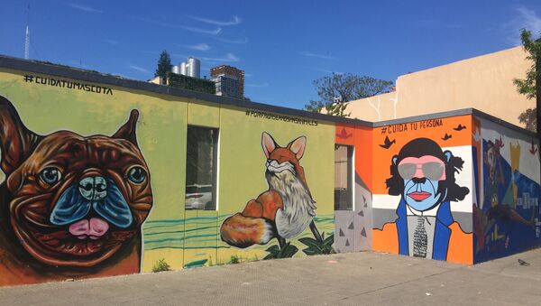 Murales en el barrio de Palermo, Buenos Aires, Argentina - Sputnik Mundo