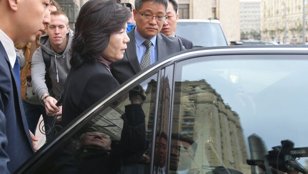 Choe Son-hui, viceministra de Exteriores de Corea del Norte después de visitar el Ministerio de Asuntos Exteriores de Rusia - Sputnik Mundo