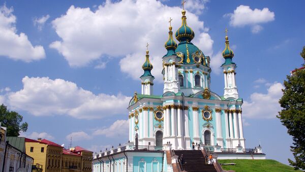 La iglesia de San Andrés en Kiev - Sputnik Mundo