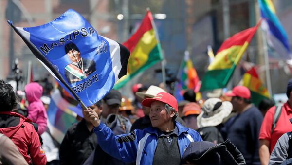 Partidarios de Evo Morales en Bolivia - Sputnik Mundo