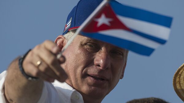 Miguel Díaz-Canel, presidente de Cuba  - Sputnik Mundo