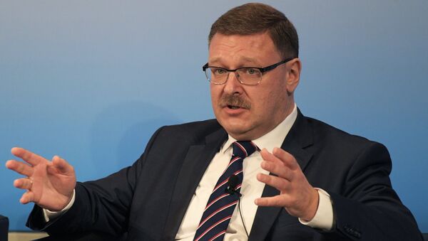 El presidente del Comité de Asuntos Internacionales del Consejo de la Federación de Rusia, Konstantín Kosachov - Sputnik Mundo
