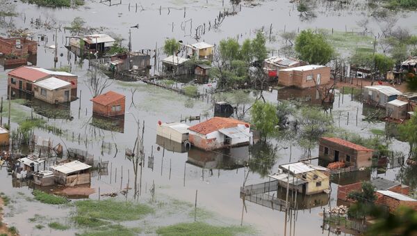 Inundación en las afueras de Asunción - Sputnik Mundo