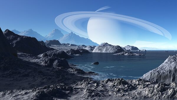 Un paisaje extraterrestre, imagen ilustrativa - Sputnik Mundo