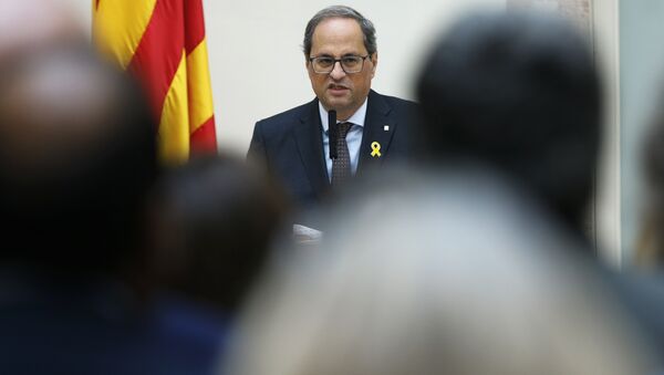 Quim Torra, el presidente de la Generalitat (Gobierno catalán) - Sputnik Mundo