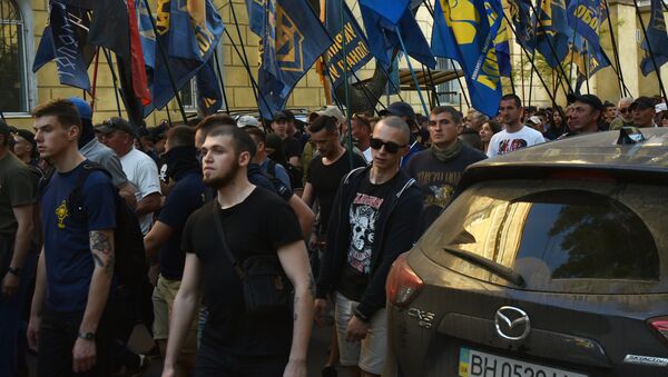Una marcha nacionalista en Kiev (archivo) - Sputnik Mundo