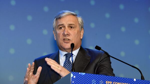 Antonio Tajani, presidente del Parlamento europeo - Sputnik Mundo