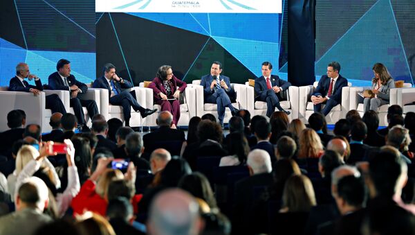 Jimmy Morales, presidente de Guatemala, en la XXVI Cumbre Iberoamericana - Sputnik Mundo