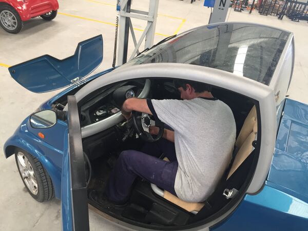 Interior de un modelo de los autos eléctricos Sero Electric Interior de un modelo de los autos eléctricos Sero Electric - Sputnik Mundo