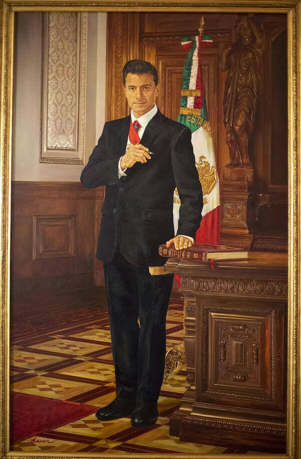 Retrato del presidente mexicano Enrique Peña Nieto (2012-2018) Retrato del presidente mexicano Enrique Peña Nieto (2012-2018) - Sputnik Mundo
