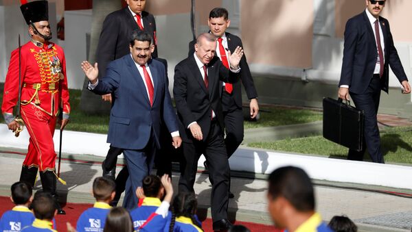 Nicolás Maduro, presidente de Venezuela, y Recep Tayyip Erdogan, presidente de Turquía - Sputnik Mundo