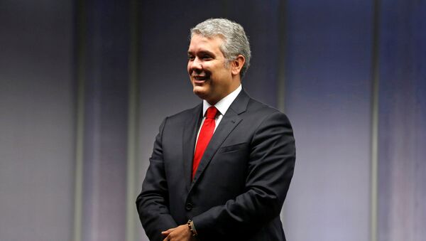 Iván Duque, presidente de Colombia - Sputnik Mundo