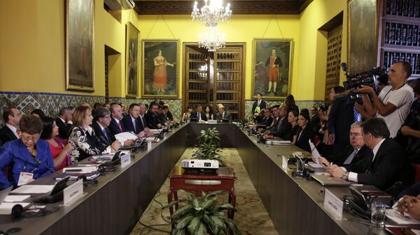 La cumbre del Grupo de Lima en la capital peruana - Sputnik Mundo