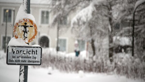 Fuertes nevadas en Alemania - Sputnik Mundo