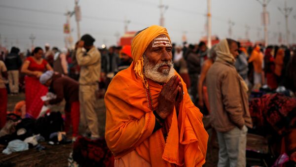 Los peregrinos en Allahabad, India - Sputnik Mundo