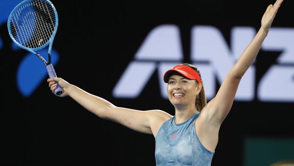 La tenista rusa María Sharápova en el Abierto de Australia - Sputnik Mundo