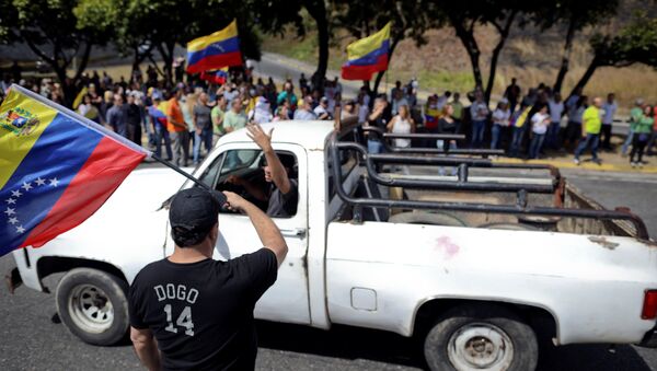 Protesta de la oposición en Caracas - Sputnik Mundo