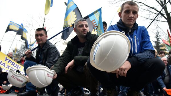 Los mineros ucranianos (archivo) - Sputnik Mundo
