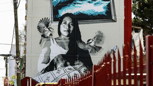 Un mural con el retrato de Yalitza Aparicio - Sputnik Mundo