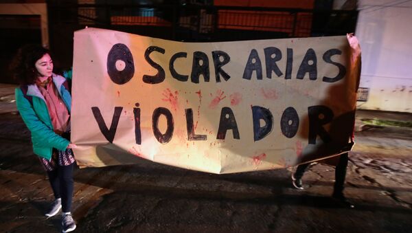 Manifestación de protesta contra Óscar Arias - Sputnik Mundo