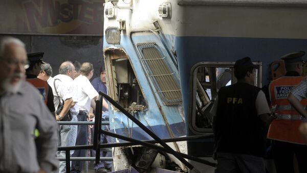 Imagen de la catástrofe de Once, en Buenos Aires, en febrero de 2012 - Sputnik Mundo