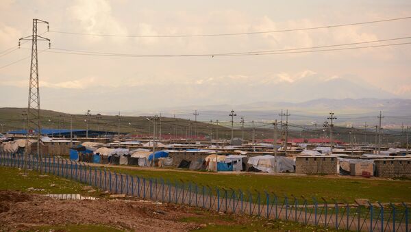 Campo de refugiados sirios - Sputnik Mundo