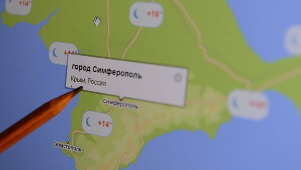 mapa electrónico de Crimea - Sputnik Mundo