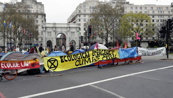 Protestas contra el cambio climático en Londres, Reino Unido - Sputnik Mundo
