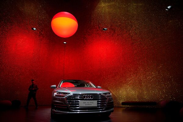 Презентация автомобиля Audi A8L на Шанхайском международном автосалоне - Sputnik Mundo