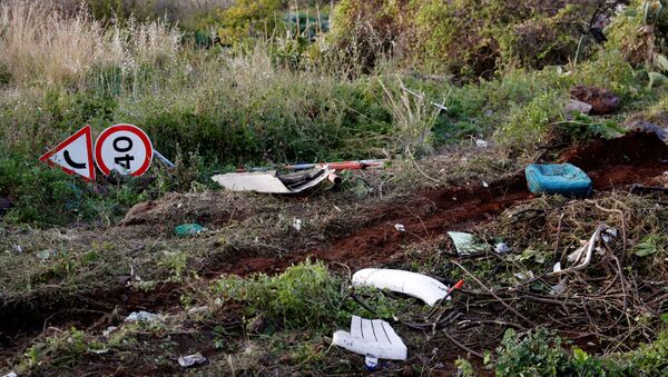 Lugar del accidente de un autobús en la isla de Madeira, Portugal - Sputnik Mundo