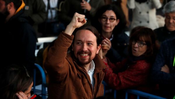 Pablo Iglesias, líder del partido Podemos - Sputnik Mundo