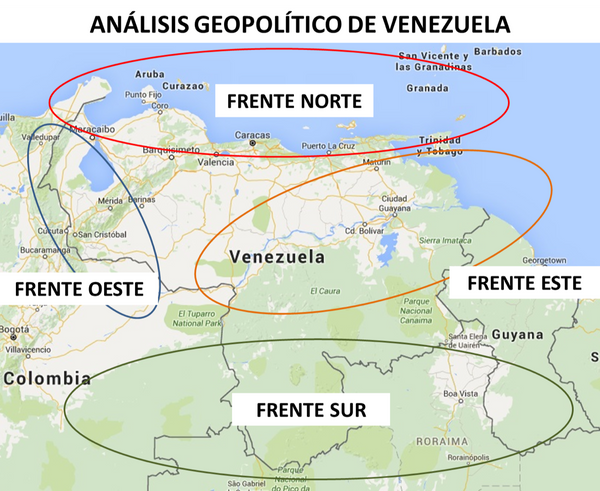 Mapa de areas amenazadas en Venezuela Mapa de areas amenazadas en Venezuela - Sputnik Mundo
