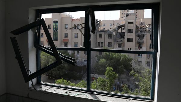 Situación en la Franja de Gaza tras un ataque israelí - Sputnik Mundo